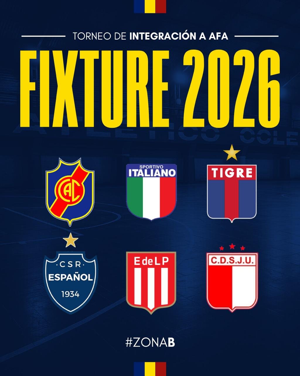 Zonas confirmadas para el Torneo Integración a AFA 2026
